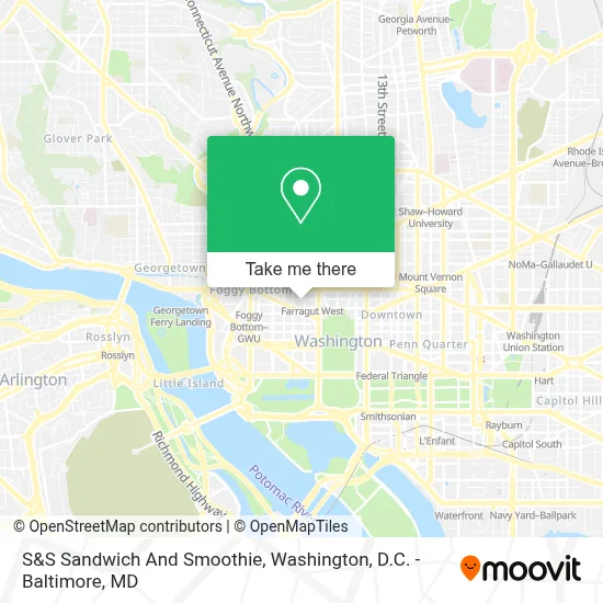 S&S Sandwich And Smoothie map