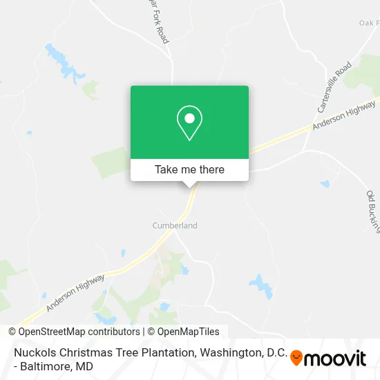 Nuckols Christmas Tree Plantation map