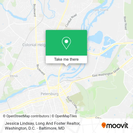 Jessica Lindsay, Long And Foster Realtor map