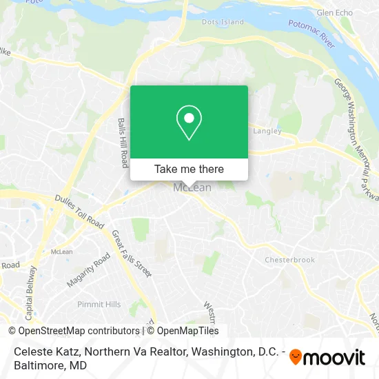 Celeste Katz, Northern Va Realtor map