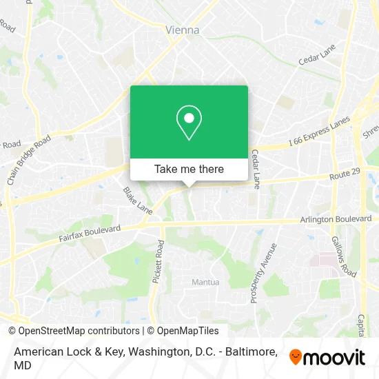 American Lock & Key map