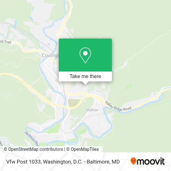 Vfw Post 1033 map