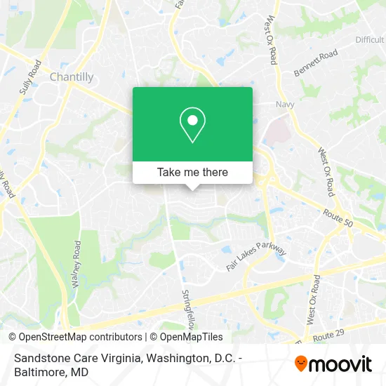 Sandstone Care Virginia map