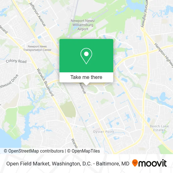 Open Field Market map