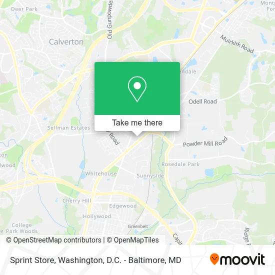 Sprint Store map