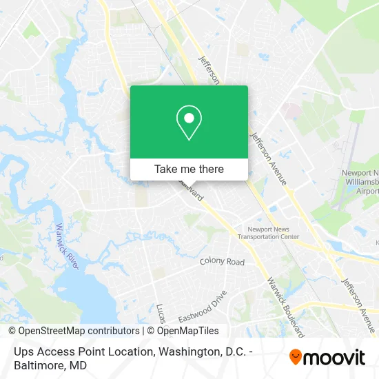 Ups Access Point Location map