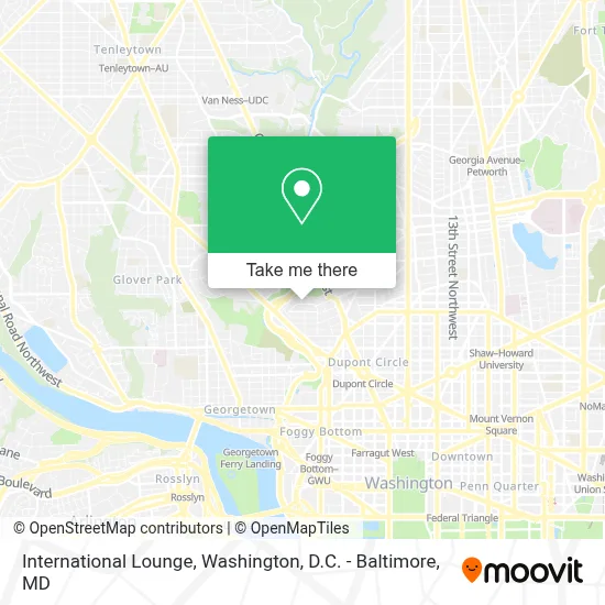 International Lounge map