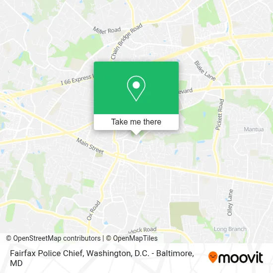 Fairfax Police Chief map