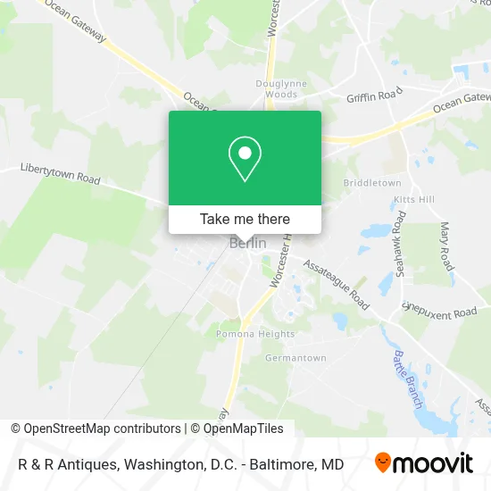 R & R Antiques map