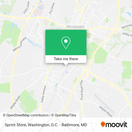 Sprint Store map
