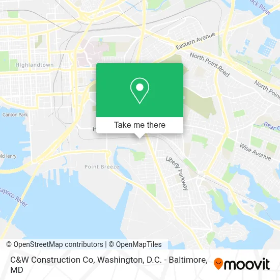 C&W Construction Co map