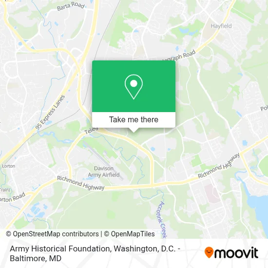 Army Historical Foundation map
