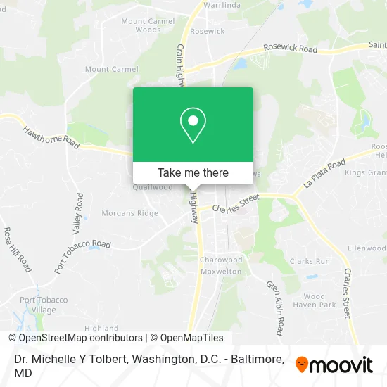 Dr. Michelle Y Tolbert map