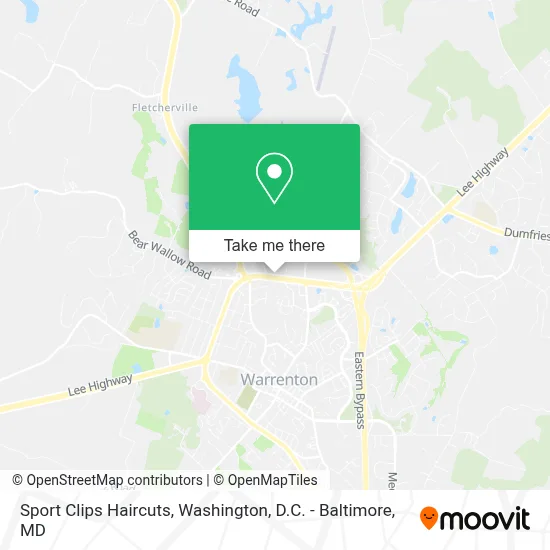 Sport Clips Haircuts map