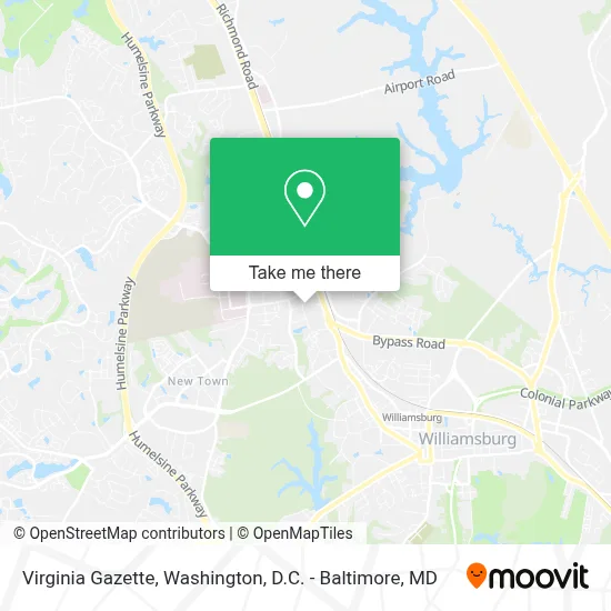 Virginia Gazette map