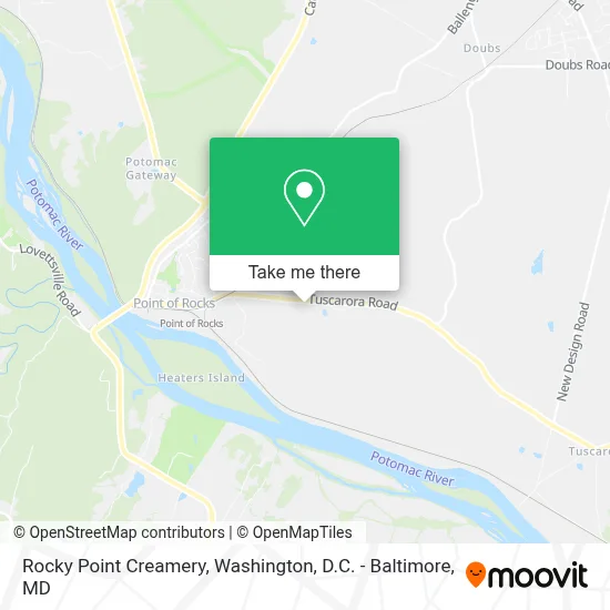 Rocky Point Creamery map