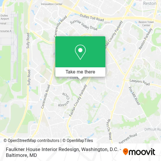 Faulkner House Interior Redesign map