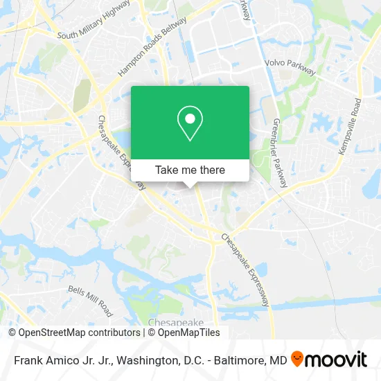 Frank Amico Jr. Jr. map