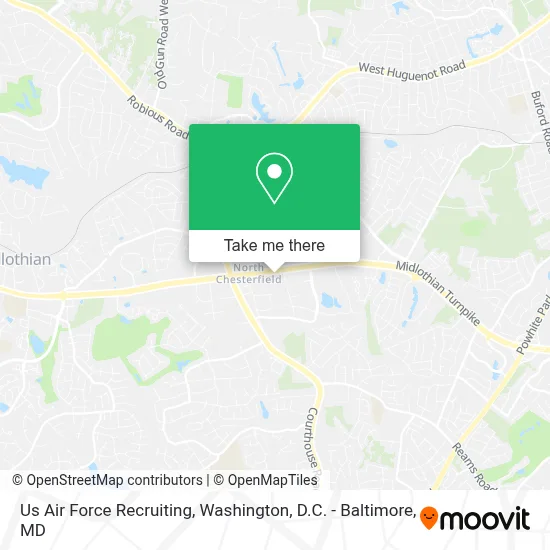 Us Air Force Recruiting map