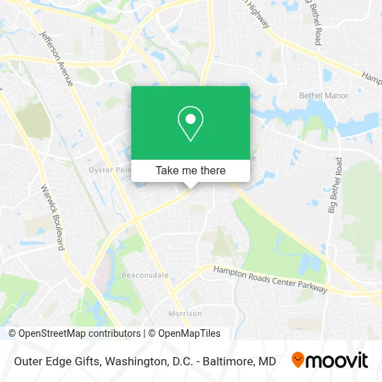 Outer Edge Gifts map