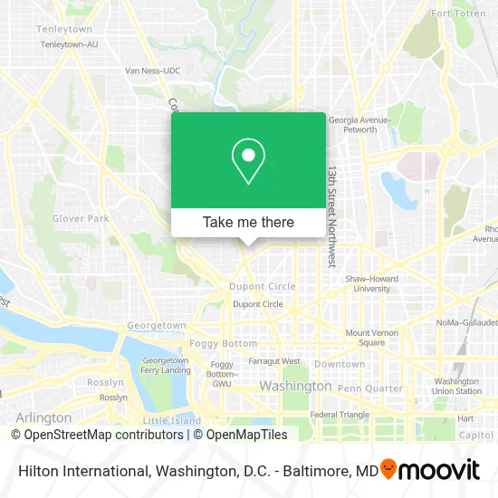 Hilton International map