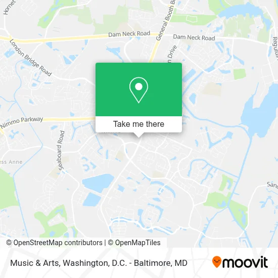 Music & Arts map