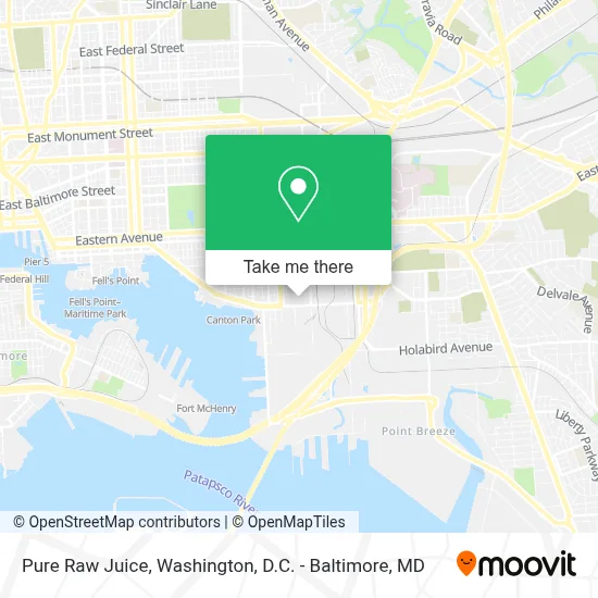 Pure Raw Juice map