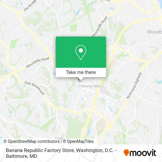 Banana Republic Factory Store map
