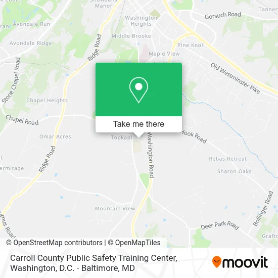 Carroll County Public Safety Training Center map