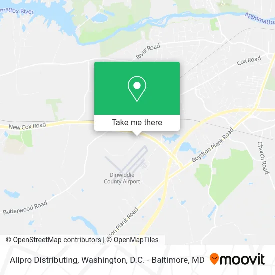 Allpro Distributing map