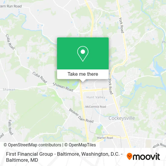 First Financial Group - Baltimore map