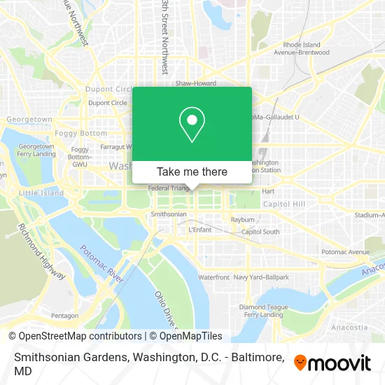 Smithsonian Gardens map