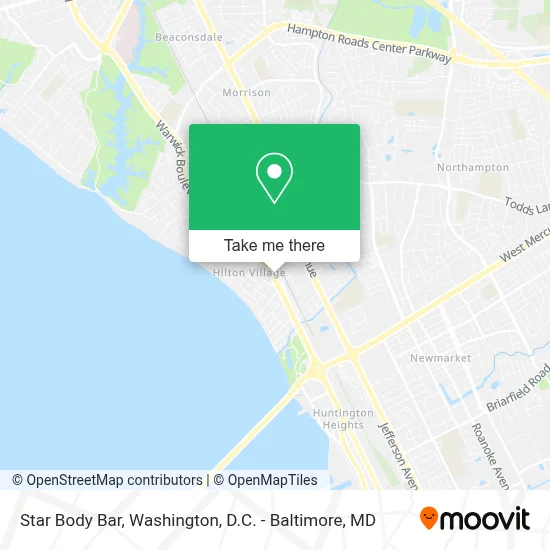 Star Body Bar map
