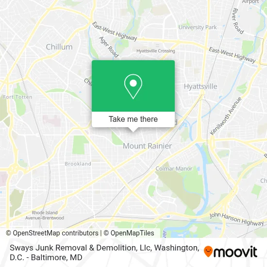 Sways Junk Removal & Demolition, Llc map