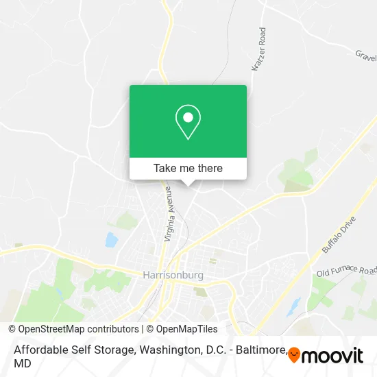 Affordable Self Storage map