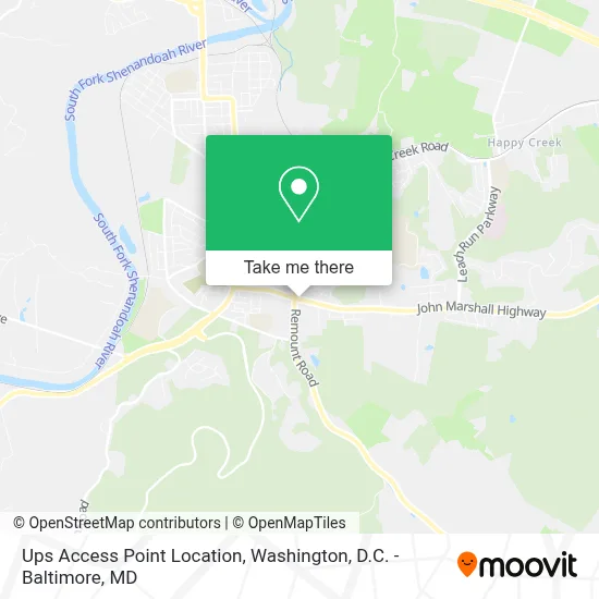 Ups Access Point Location map