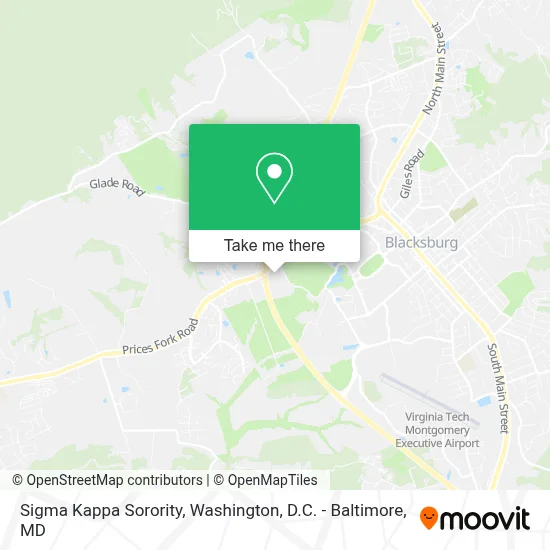 Sigma Kappa Sorority map