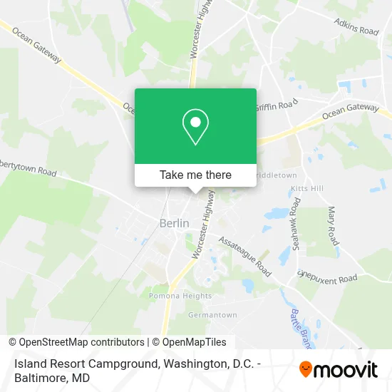 Island Resort Campground map