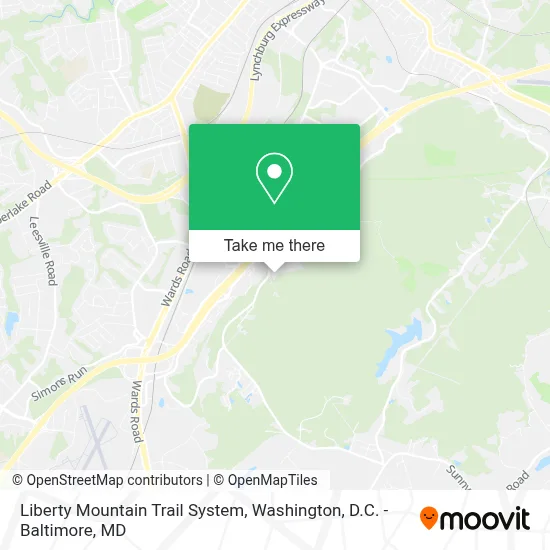Liberty Mountain Trail System map