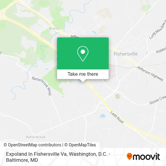 Expoland In Fishersville Va map
