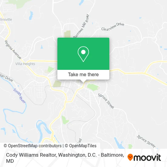 Cody Williams Realtor map