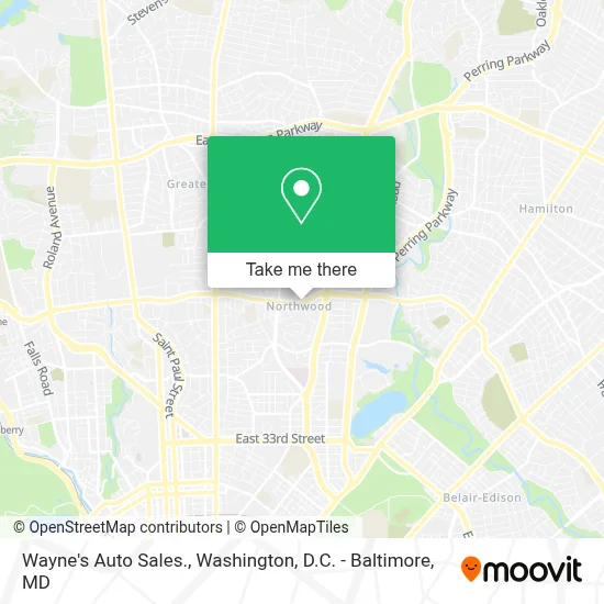Wayne's Auto Sales. map