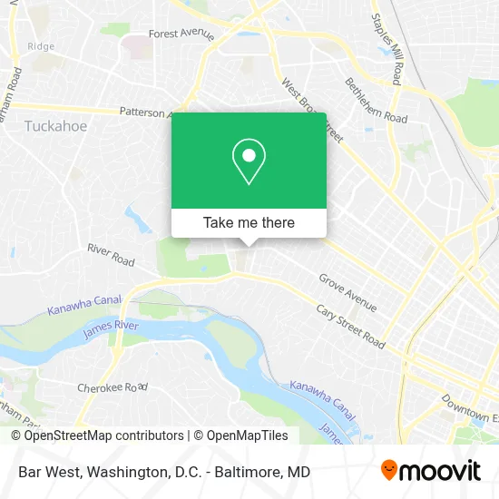 Bar West map