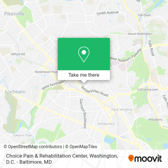 Choice Pain & Rehabilitation Center map