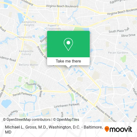Michael L. Gross, M.D. map