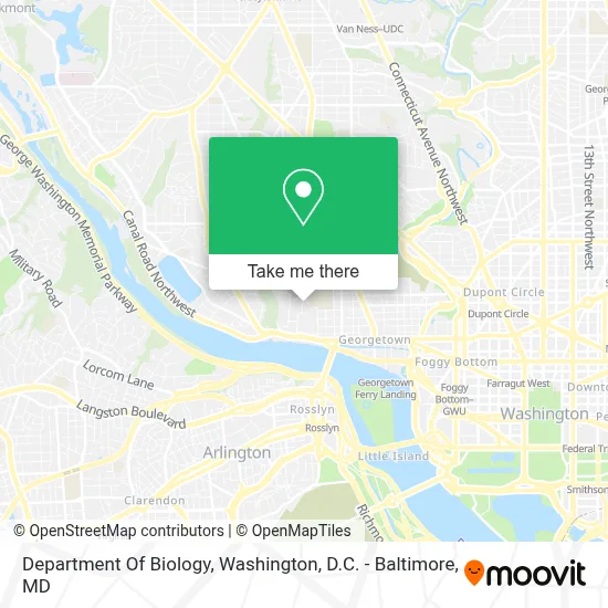 Department Of Biology map