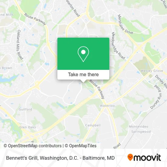 Bennett's Grill map