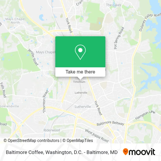 Baltimore Coffee map