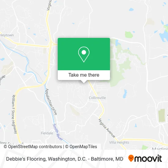Debbie's Flooring map