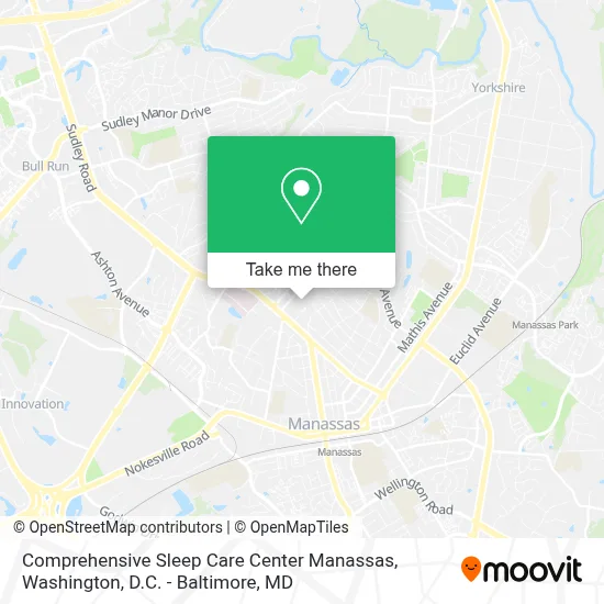 Comprehensive Sleep Care Center Manassas map